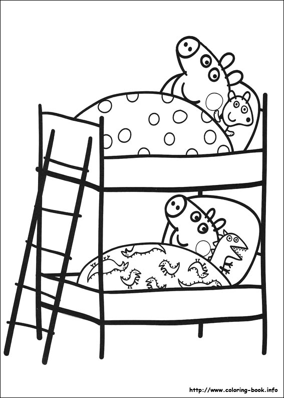 Peppa pig coloring picture