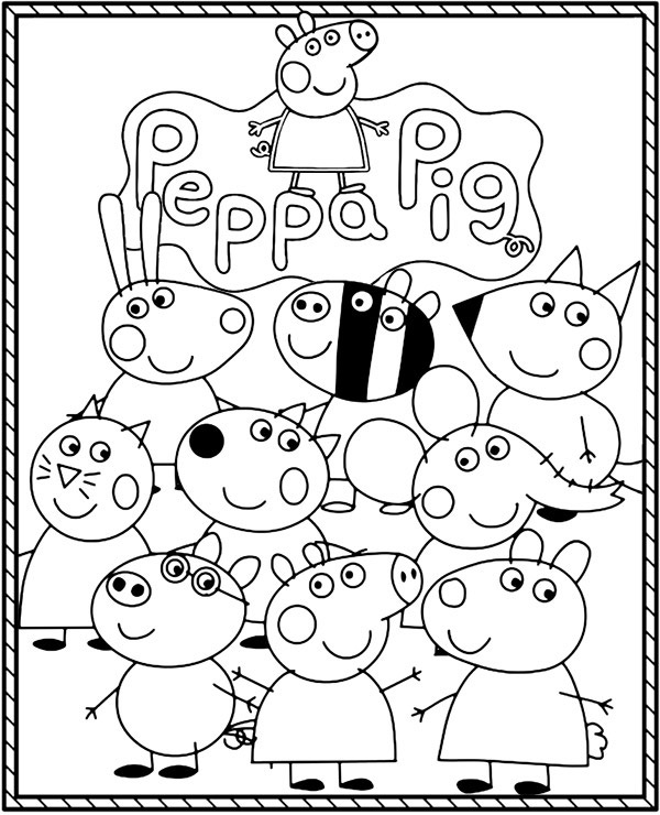 Peppa pig and friends