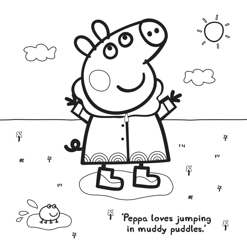 Peppa pig colouring pages blog