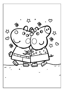 Download and print peppa pig coloring pages collection for kids by lovelypages