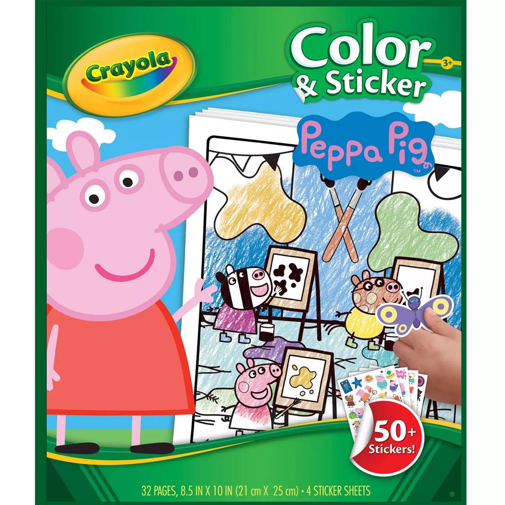 Crayola peppa pig coloring pages and stickers