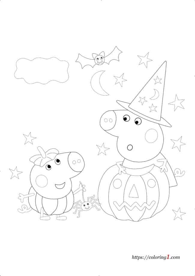 Peppa pig coloring pages