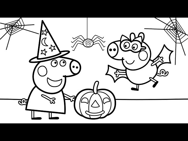 Peppa pigs best halloween party ð official coloring book