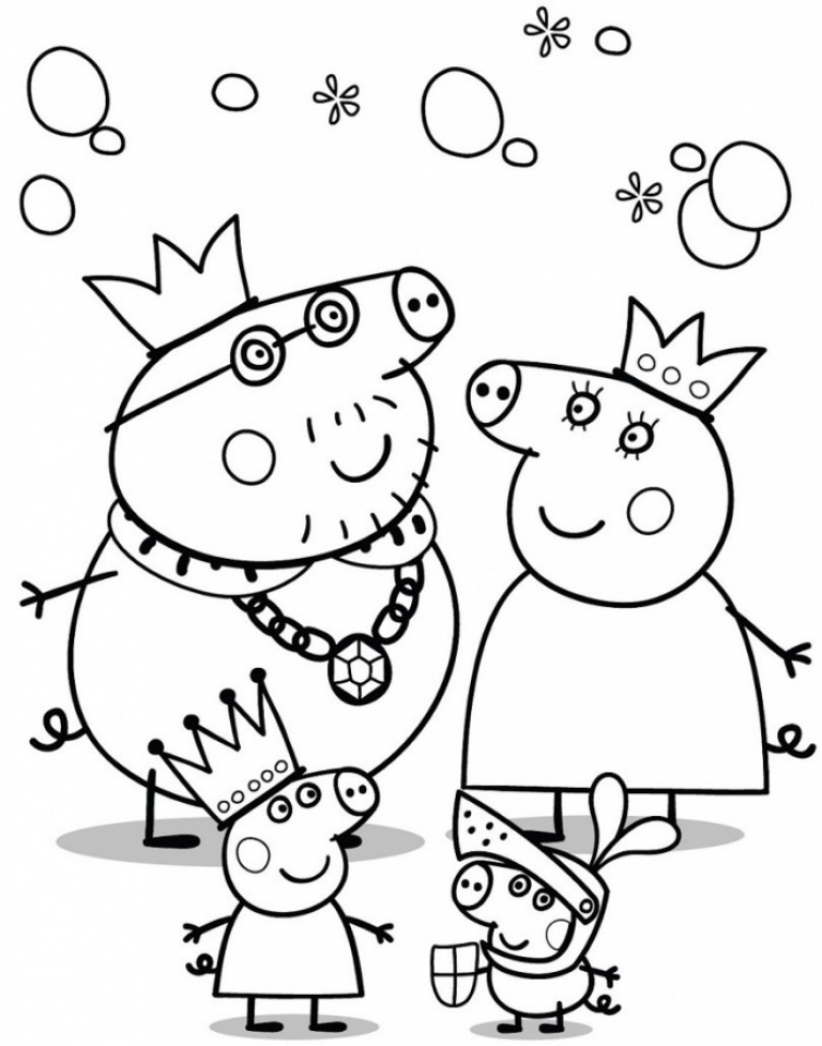 Free printable peppa pig coloring pages