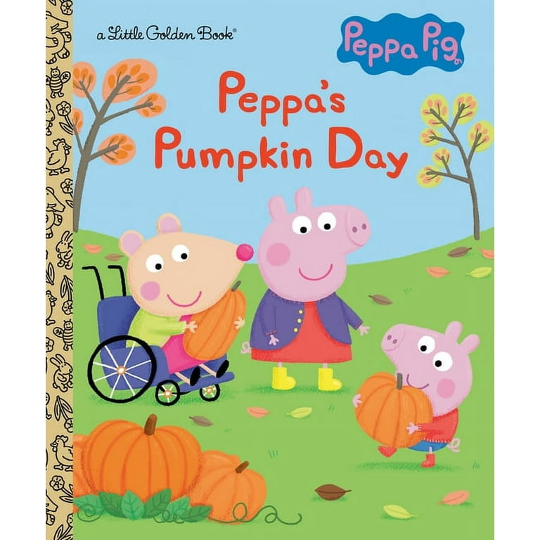 Little golden book peppas pumpkin day peppa pig a little golden book for kids and toddlers hardcover