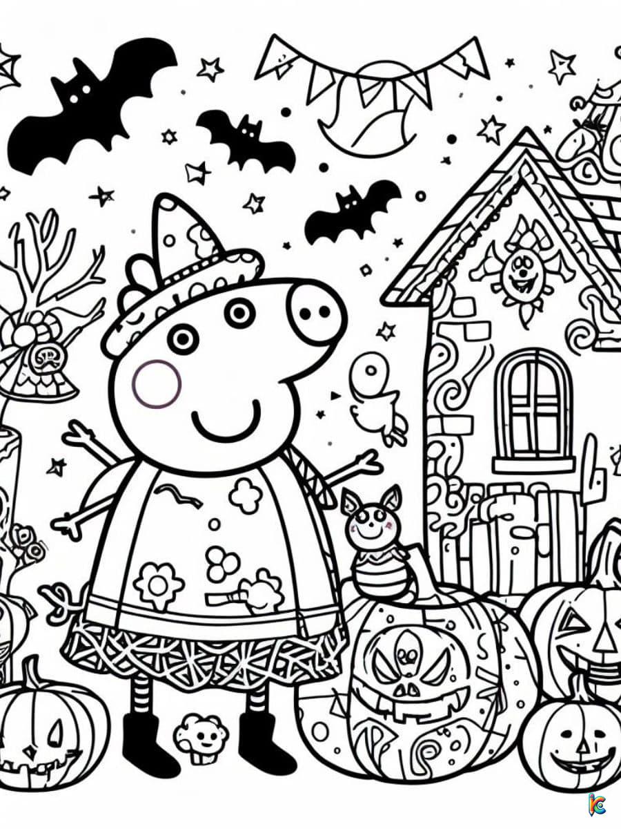 Peppa pig coloring pages â