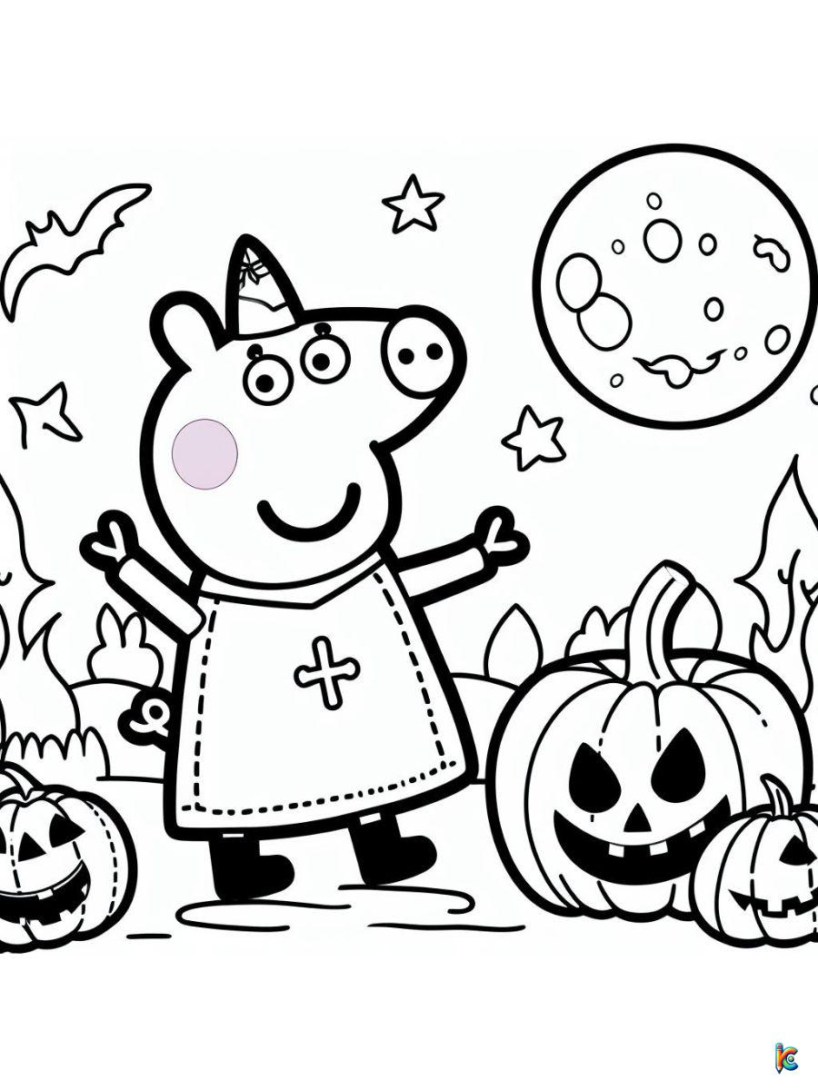 Peppa pig coloring pages â