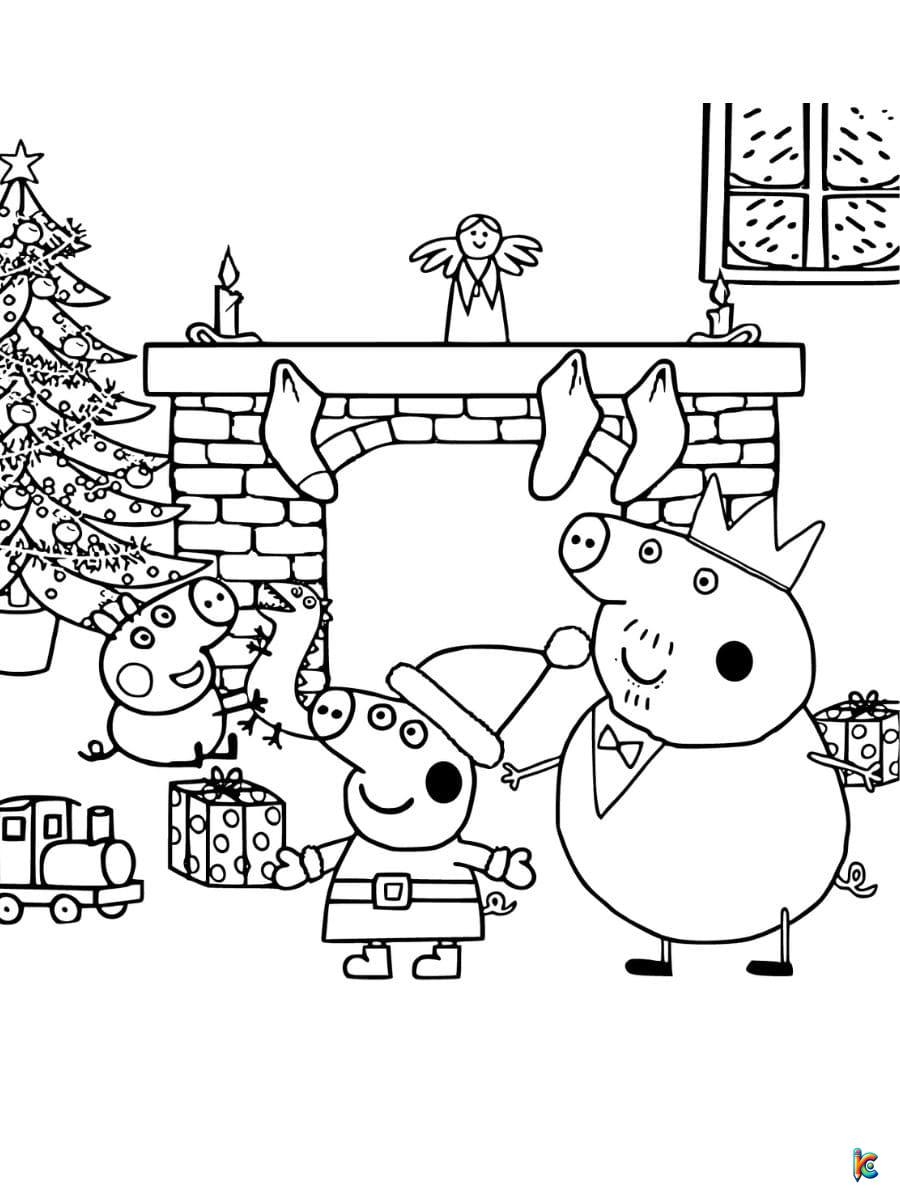 Peppa pig coloring pages â