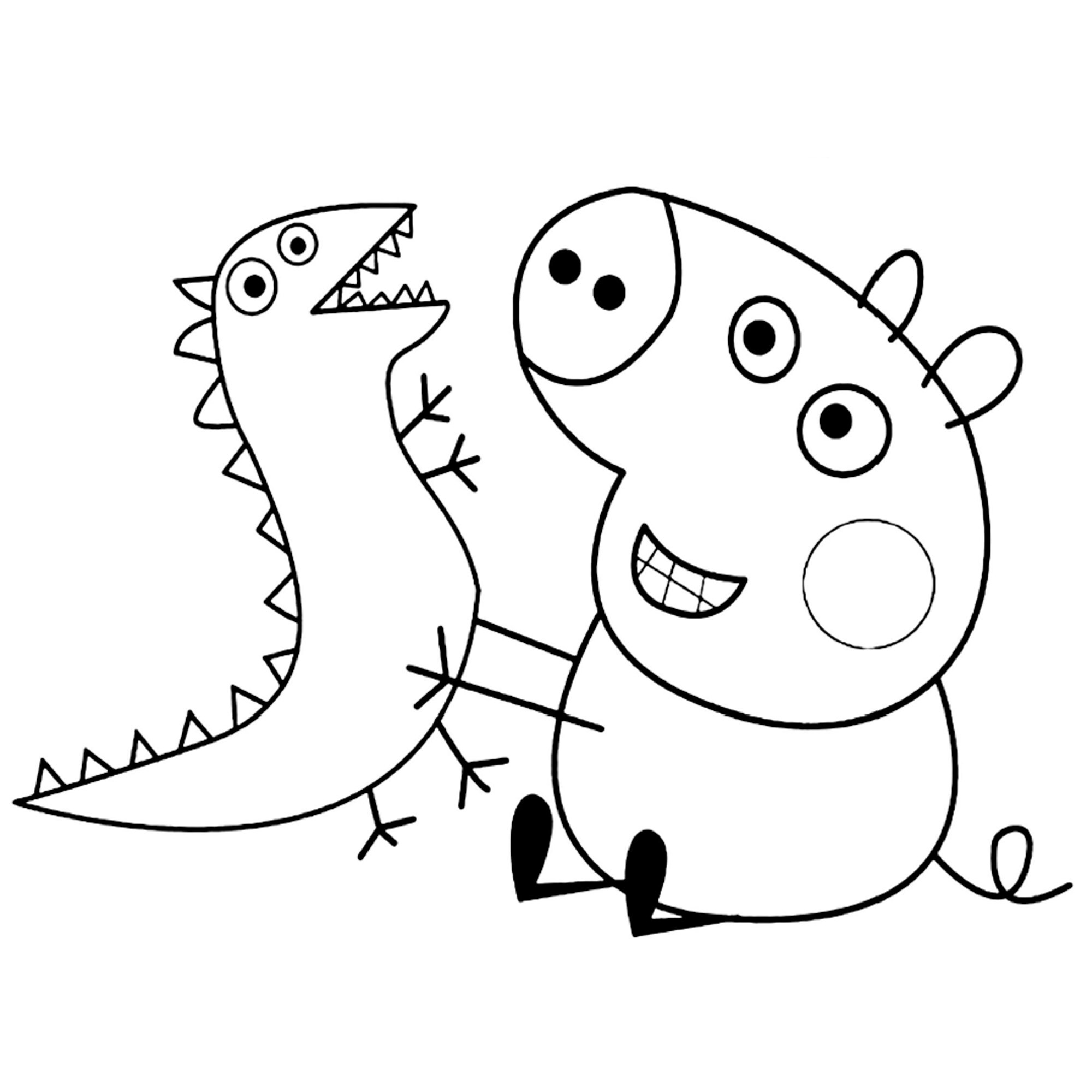 Peppa pigs kids colouring pages digital download amazing art work children colouring book over pictures