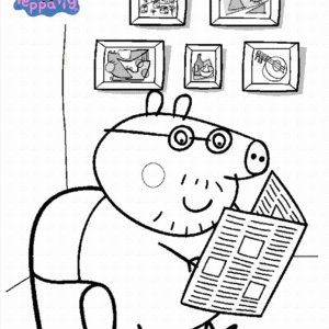 Peppa pig coloring pages printable for free download