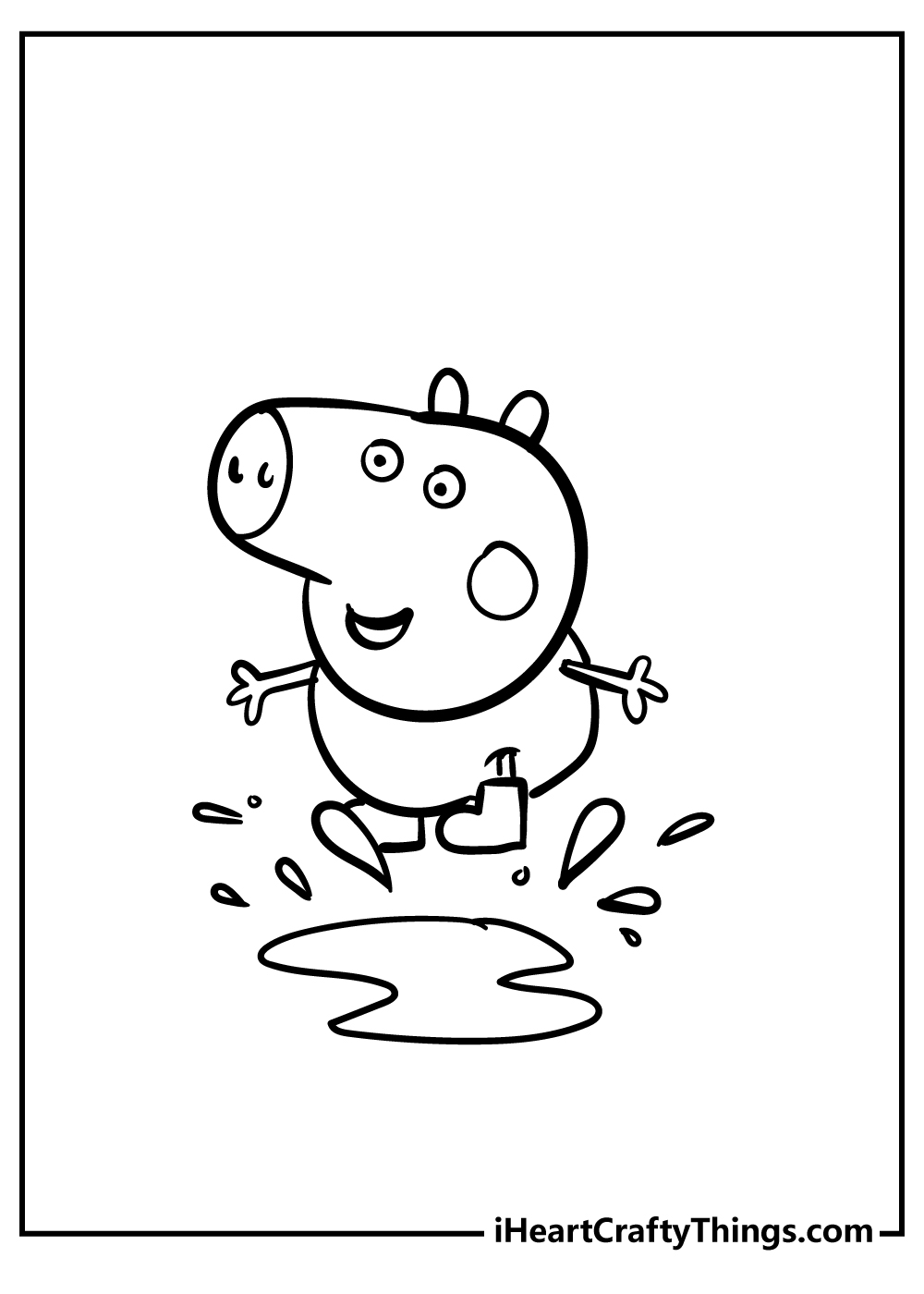 Peppa pig coloring pages free printables