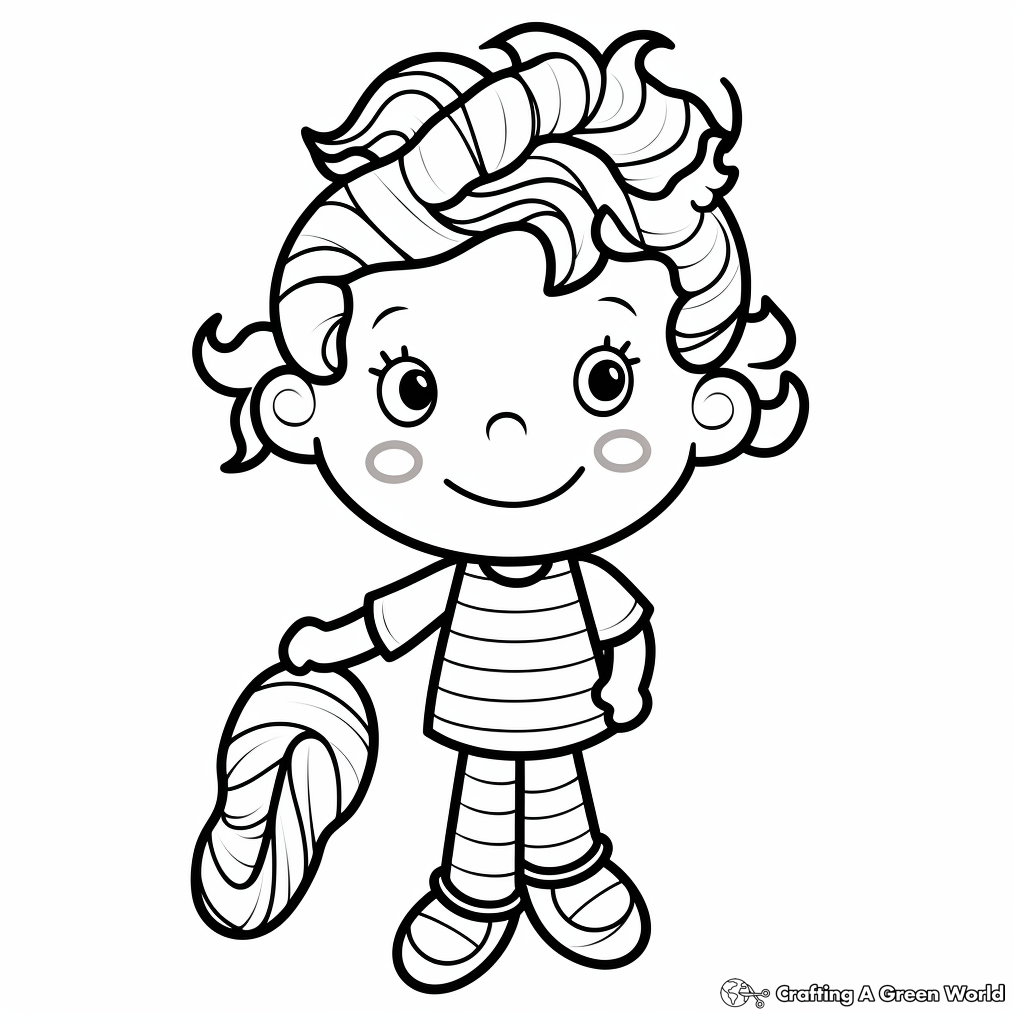 Peppermint coloring pages