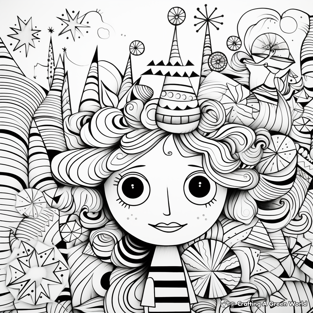 Peppermint coloring pages