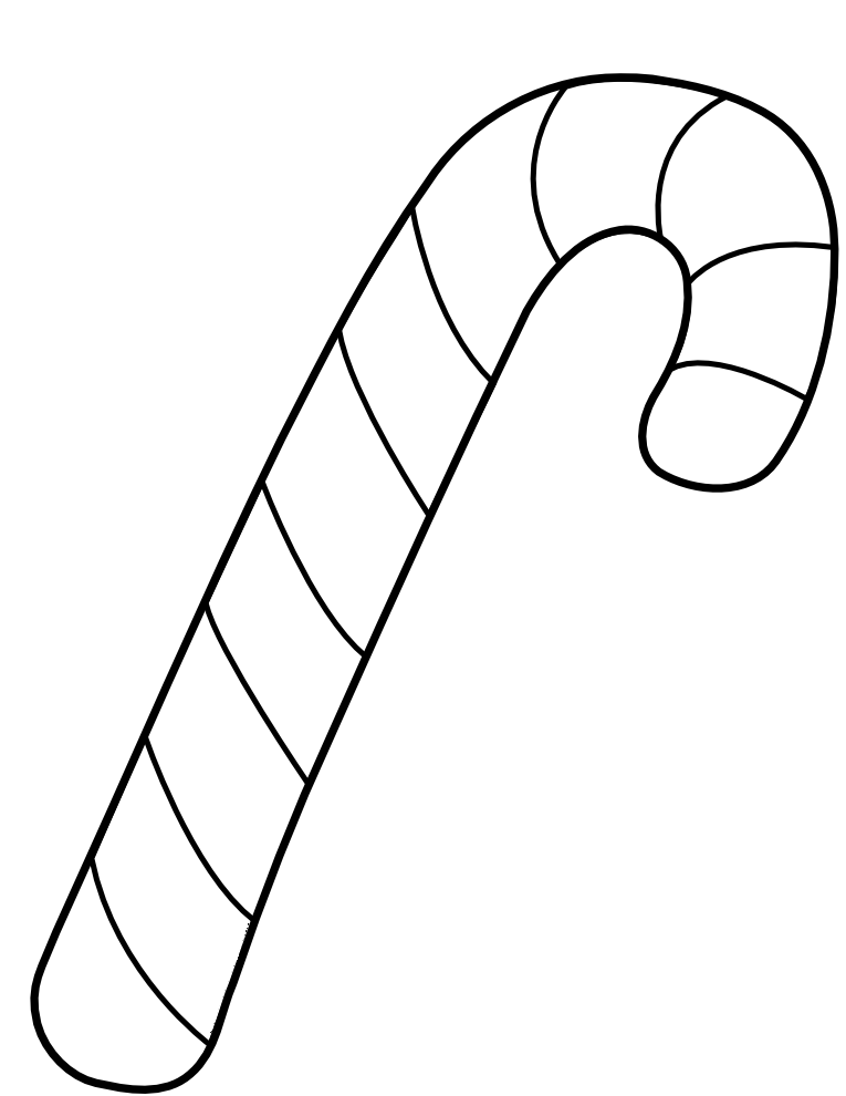 Candy cane coloring pages