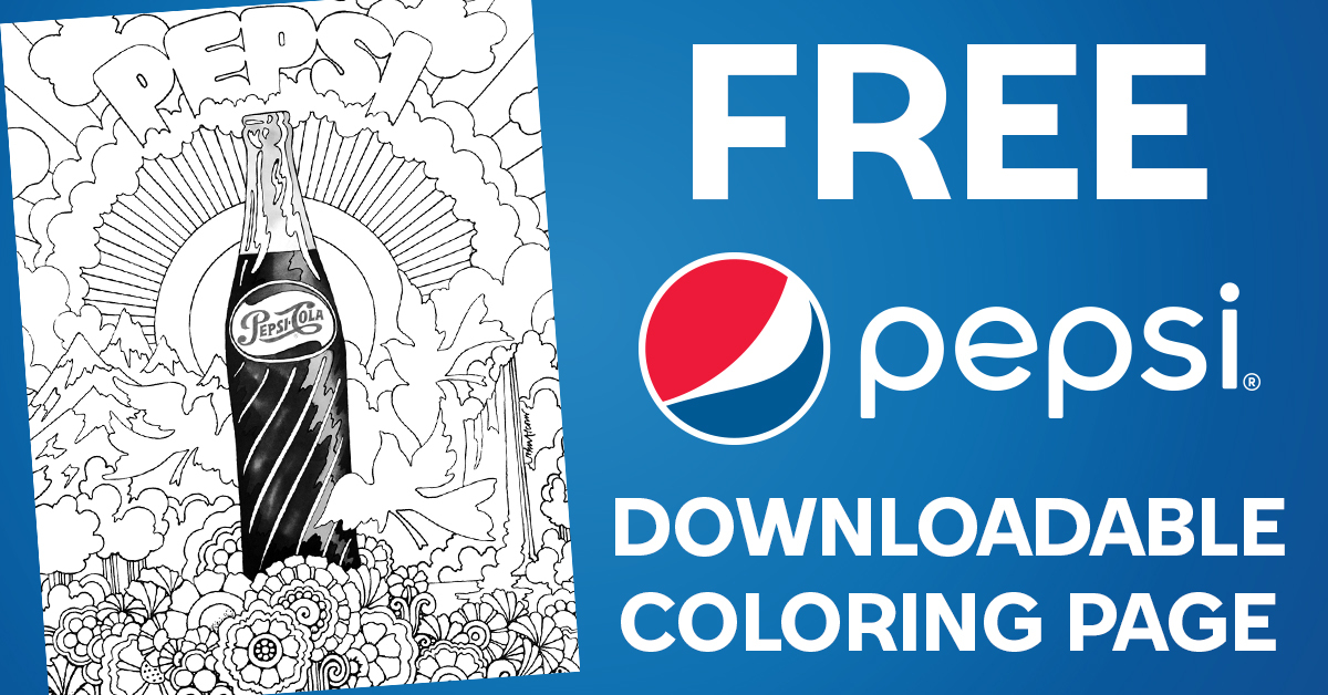 Pepsi coloring page