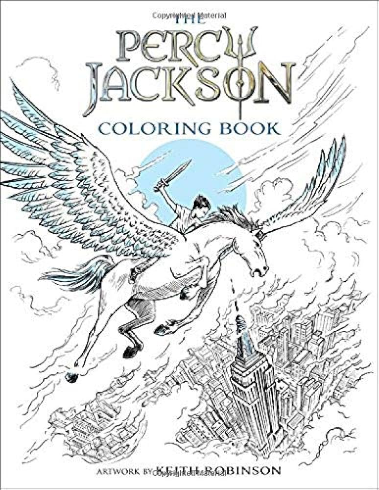 Percy jackson and the olympians the percy jackson coloring book percy jackson and the olympians percy jackson the olympians riordan rick robinson keith books