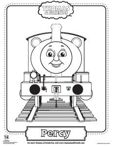 Thomas the train percy coloring pages