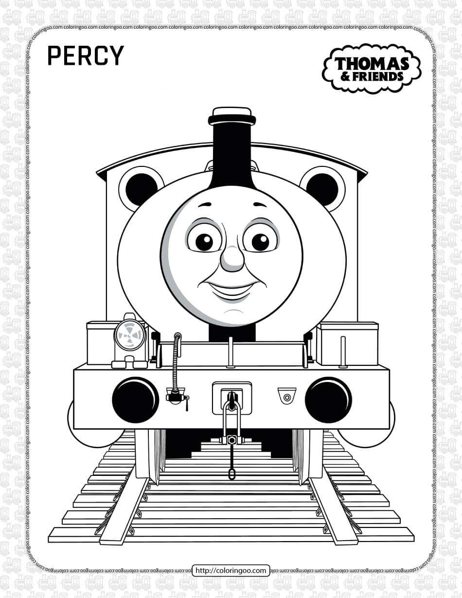 Printables thomas and friends percy coloring page
