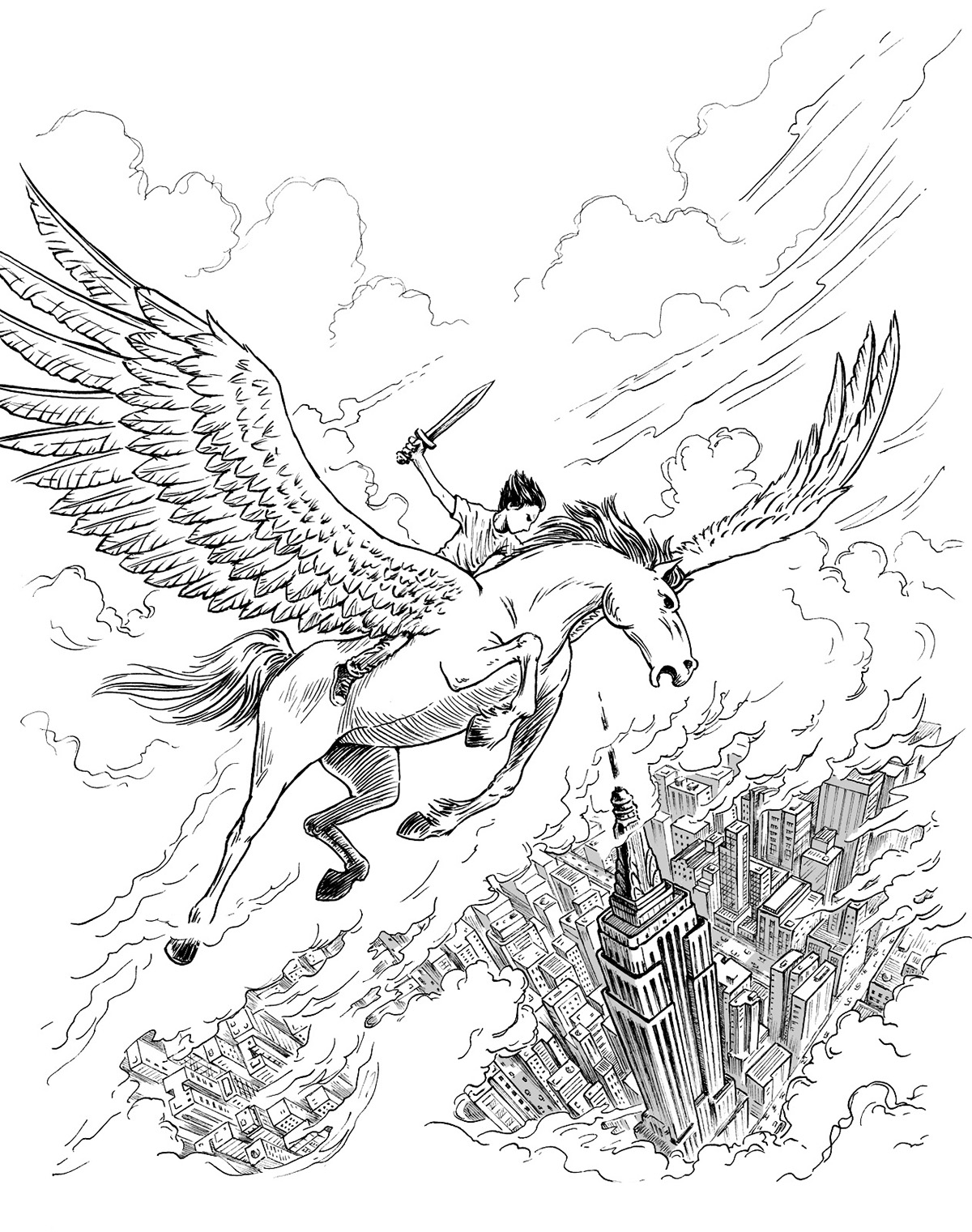 The percy jackson colouring book
