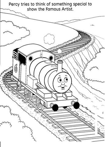 Thomas the train coloring pages team colors