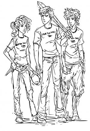 Free printable percy jackson coloring pages for adults and kids