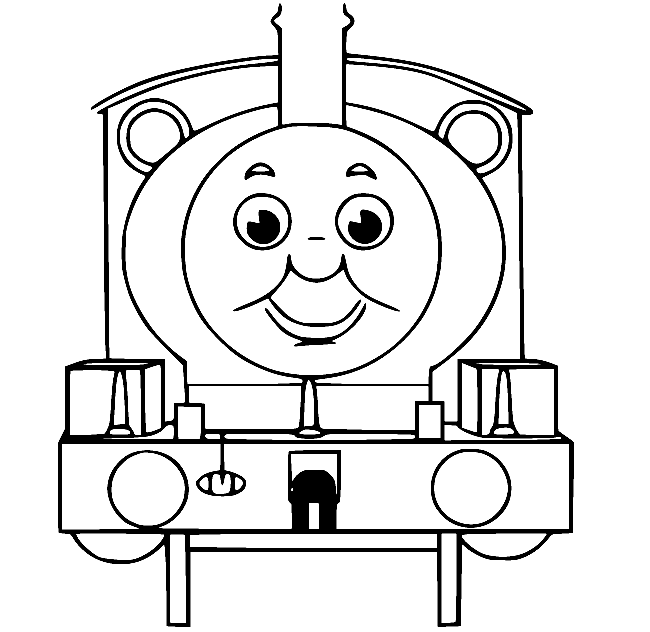 Percy green engine coloring page