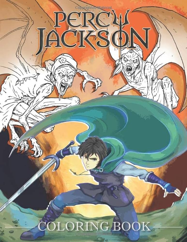 Percy jackson coloring book stress