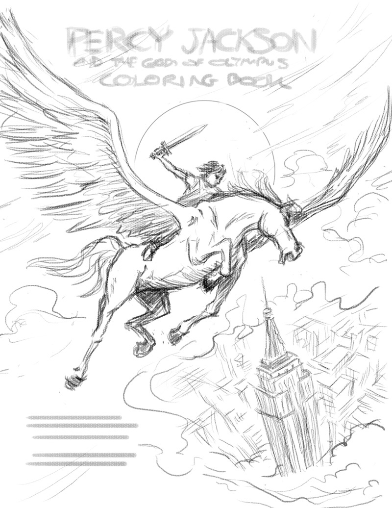 The percy jackson colouring book