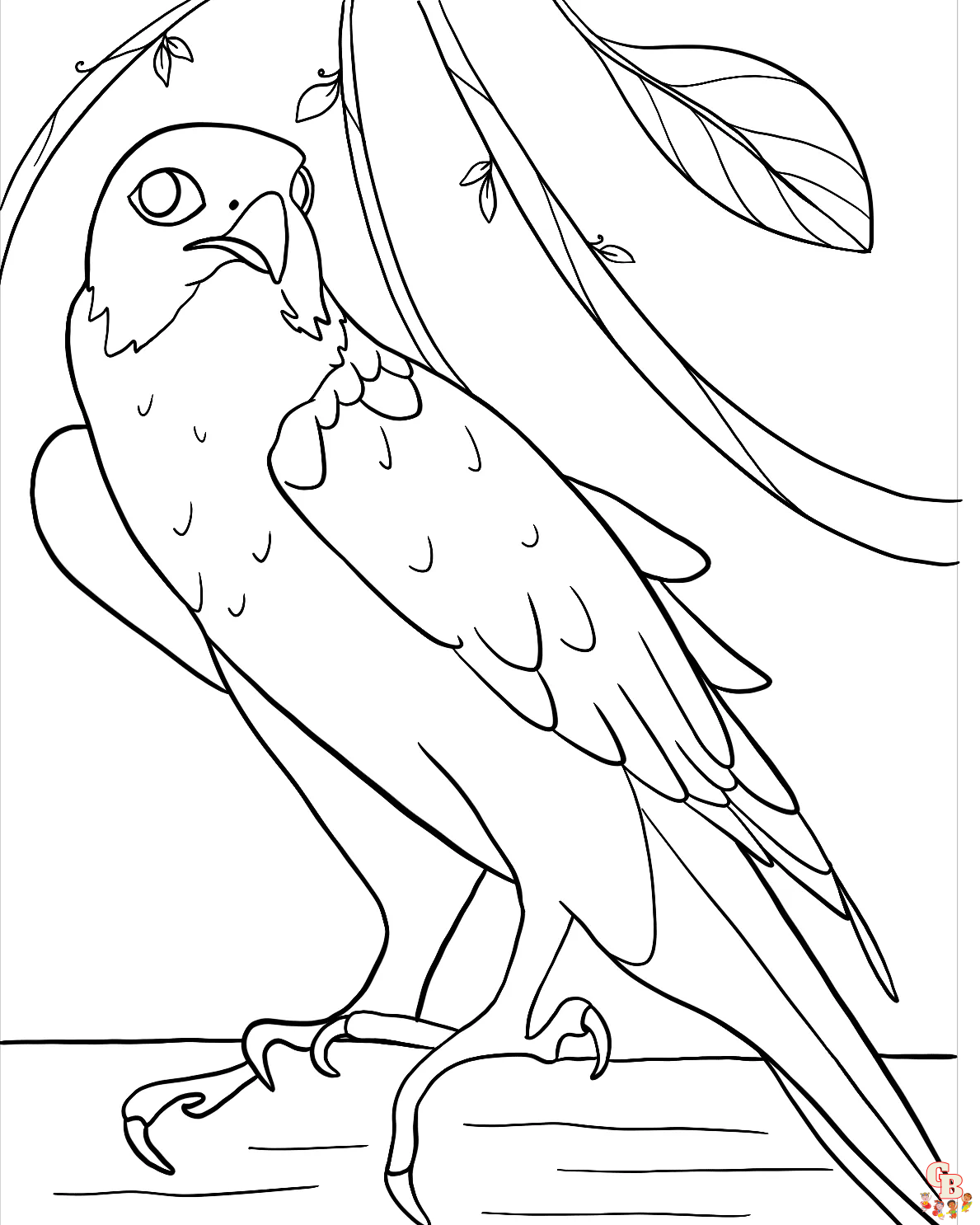 Enjoy coloring with falcon coloring pages free and easy