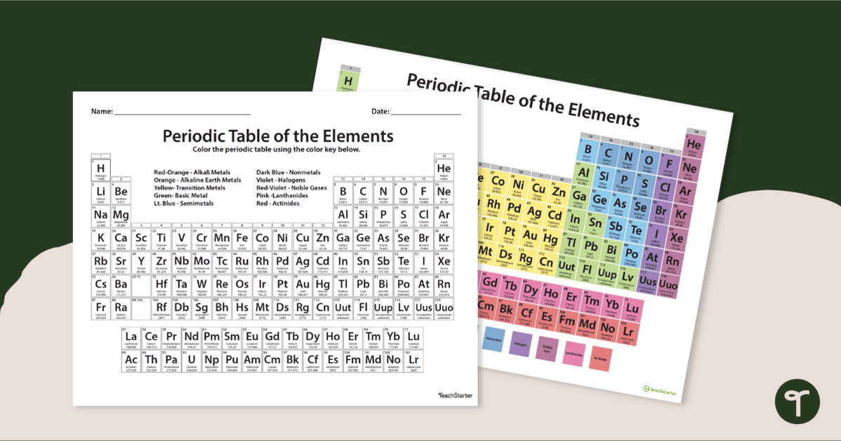 Colour the periodic table