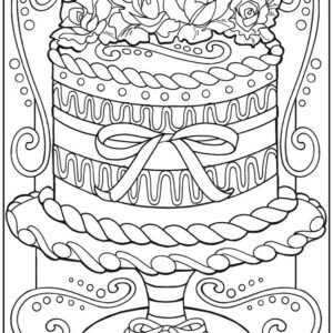 Desserts coloring pages printable for free download