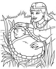 Precious moments miriam and moses coloring