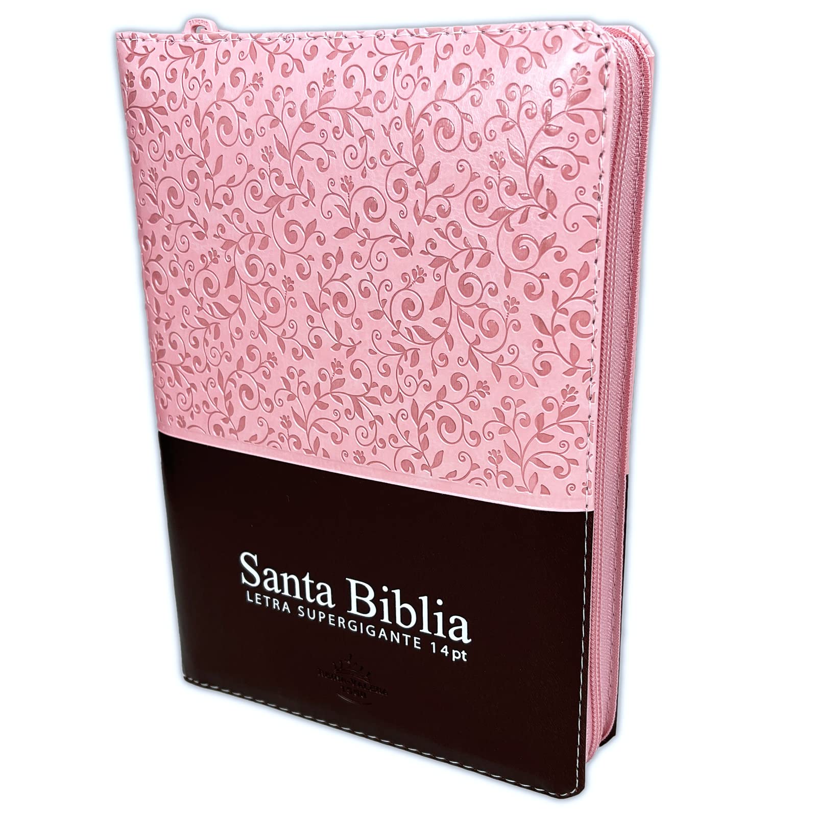 Biblia letra gigante para mujer con cierre reina valera manual rosado floral con indice video games