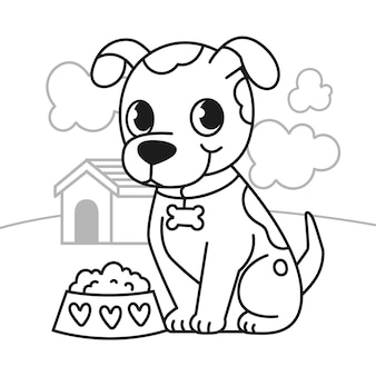 Puppy coloring images