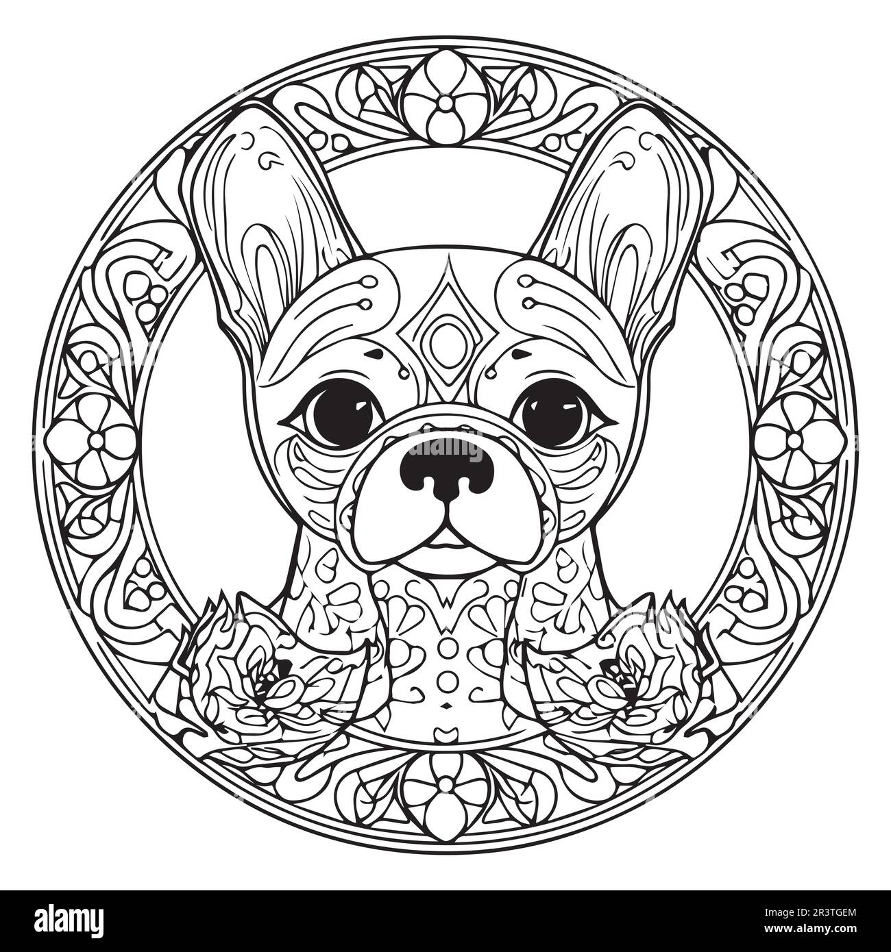 Coloring page pattern hi