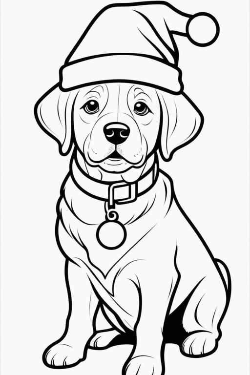 Perro color negro con rosado con gorro de chef lengua afuera muy femenino caricatura sticker
