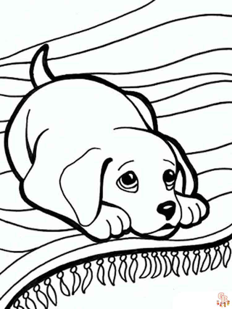 Las mejores dibujos de perros para colorear para niãos