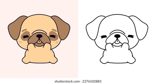 Imãgenes fotos de stock objetos en d y vectores sobre kawaii pug