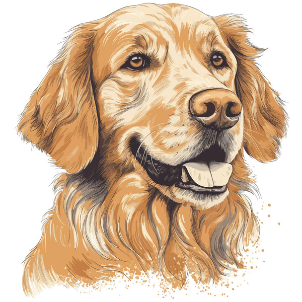 Perro perdiguero de oro free stock vectors