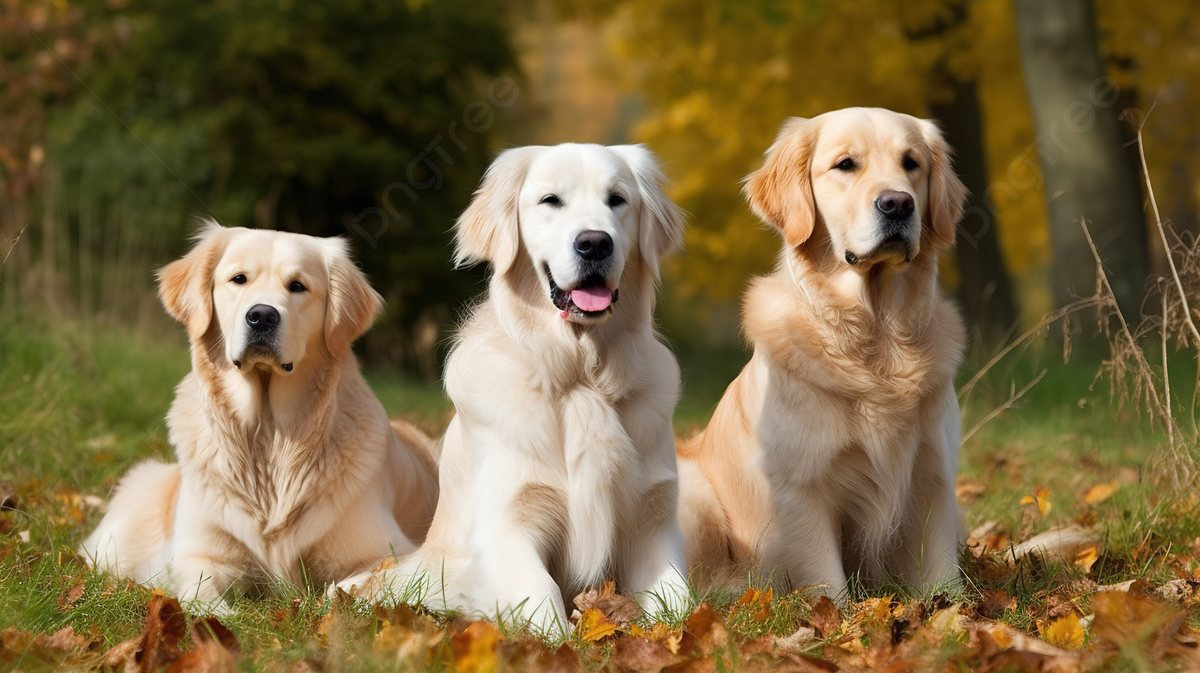 Fondo tr perros golden retriever tãn sentados juntos en la hierba fondo golden retriever fotos perro perro perdiguero de oro imagen de fondo para dcarga gratuita