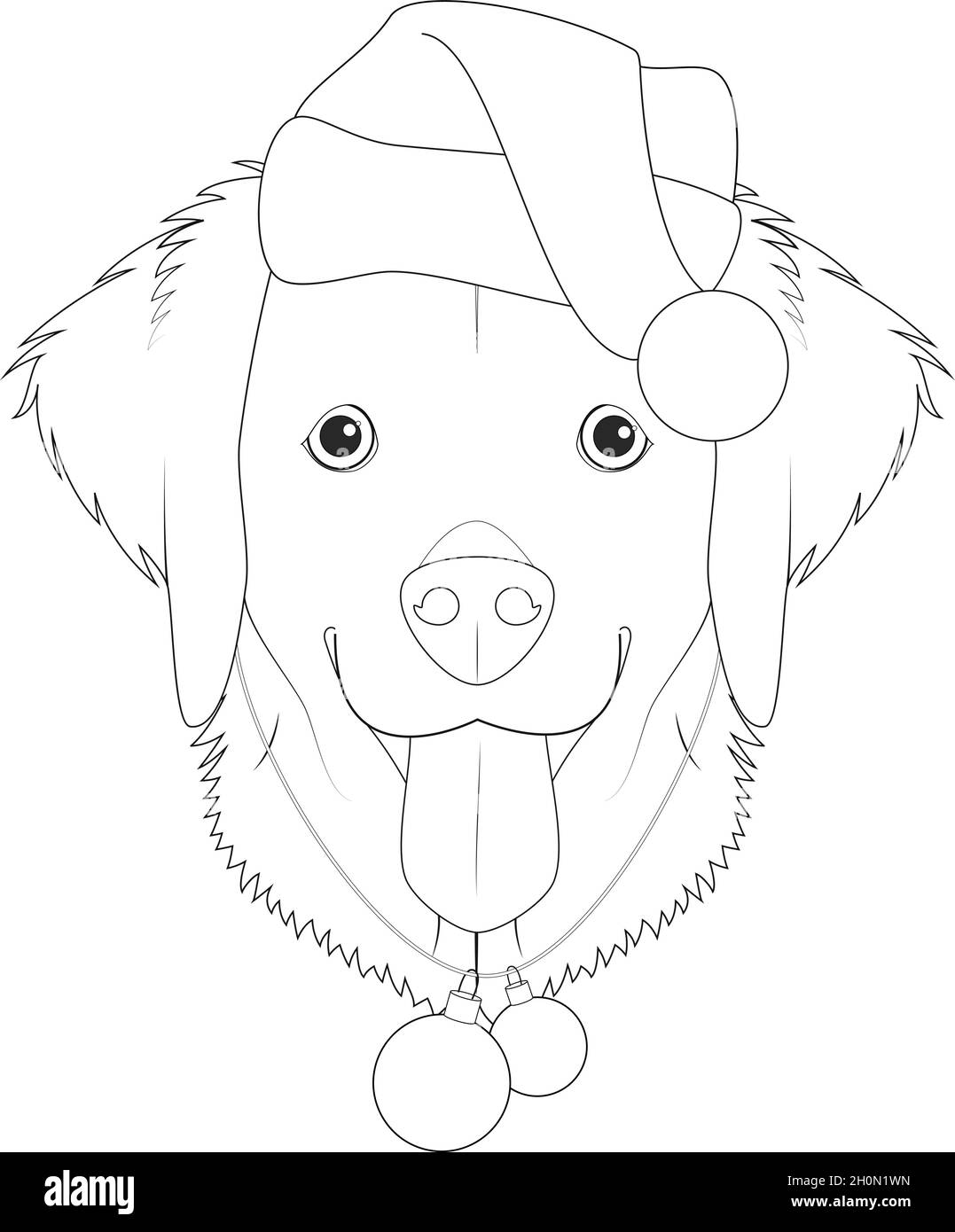 Perro perdiguero de oro imãgen vectorial de stock