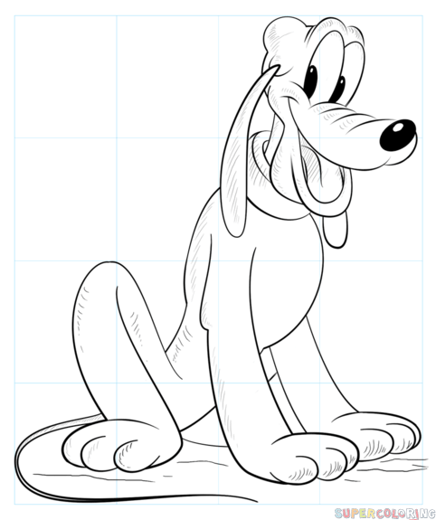 Cãmo dibujar al perro pluto tutorial de dibujo paso a paso