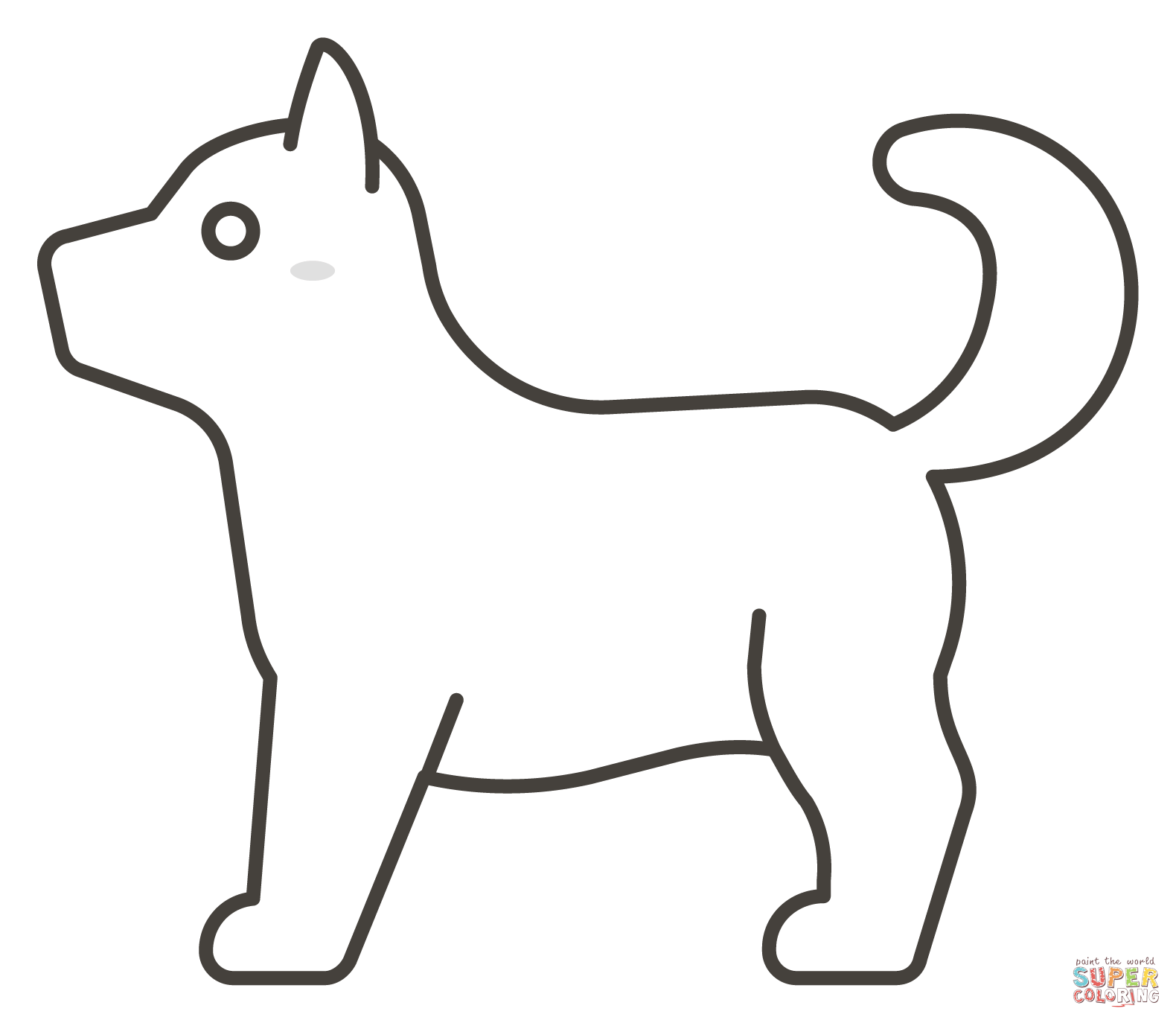 Dibujo de perro para colorear dibujos para colorear imprimir gratis
