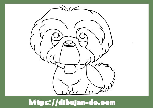 Dibujos de perros kawaii para colorear