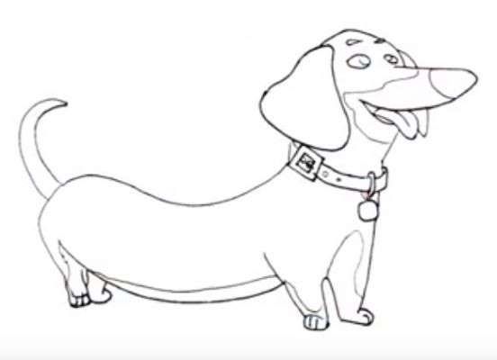 Aprende cãmo dibuj un perro salchicha paso a paso o dibuj un perro dibujos kawaii cãmo dibuj