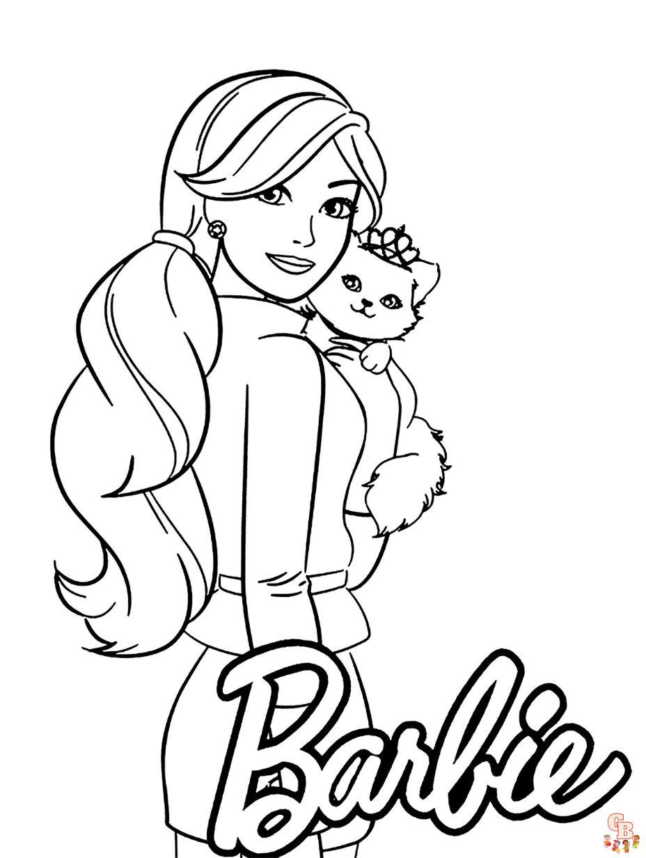 Los mejores dibujos de barbie para colorear para tu princesita