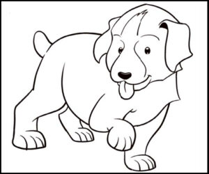Lindo perrito dibujo facil