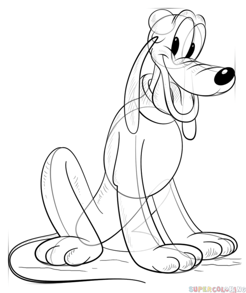 Cãmo dibujar al perro pluto tutorial de dibujo paso a paso