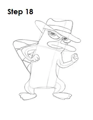 How to draw perry the platypus agent p