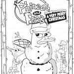Phineas ferb very perry christmas coloring pages â printables for kids â free word search puzzles coloring pages and other activities